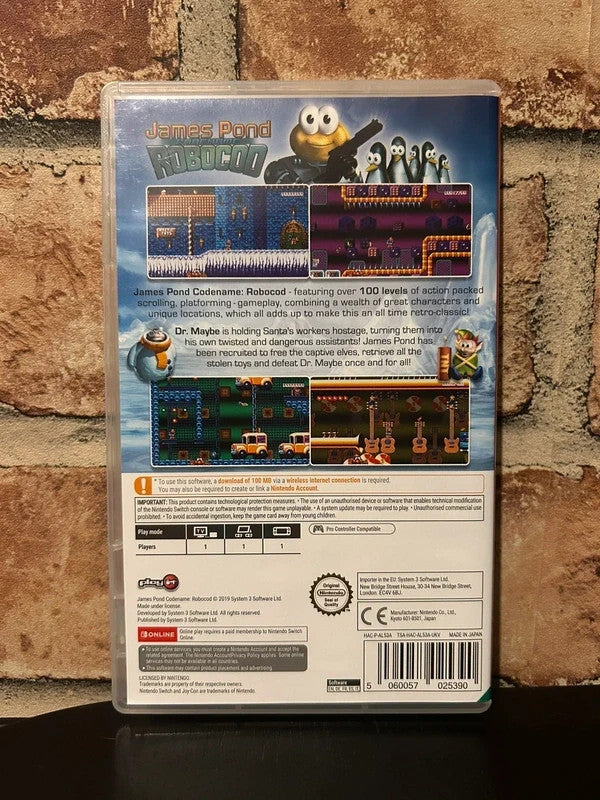 James Pond Codename Robocod (Nintendo Switch, 2019) Brand New Code In Box