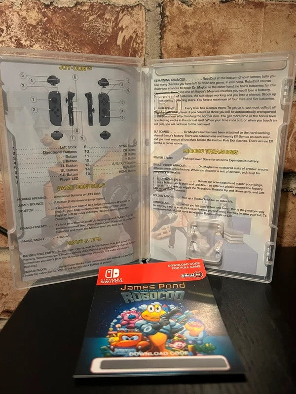 James Pond Codename Robocod (Nintendo Switch, 2019) Brand New Code In Box