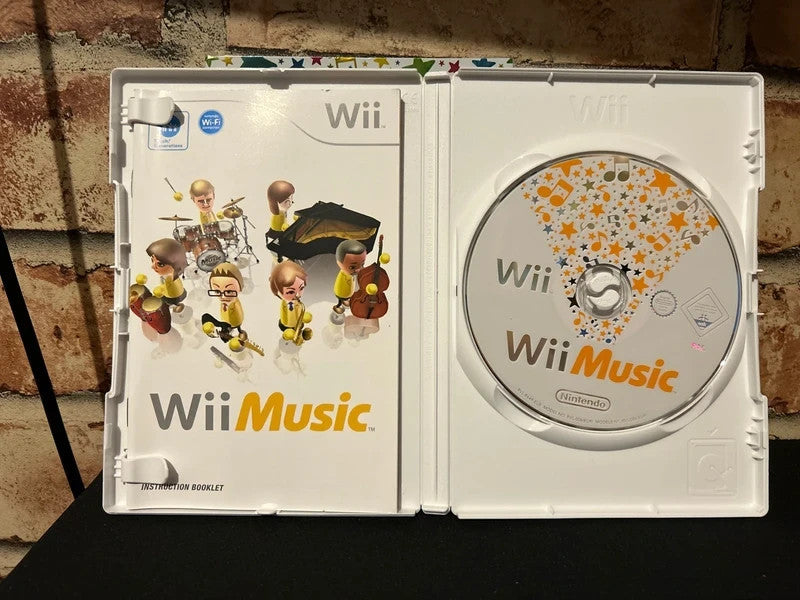 Wii Music (Nintendo Wii 2008) Video Game - Complete With Manual