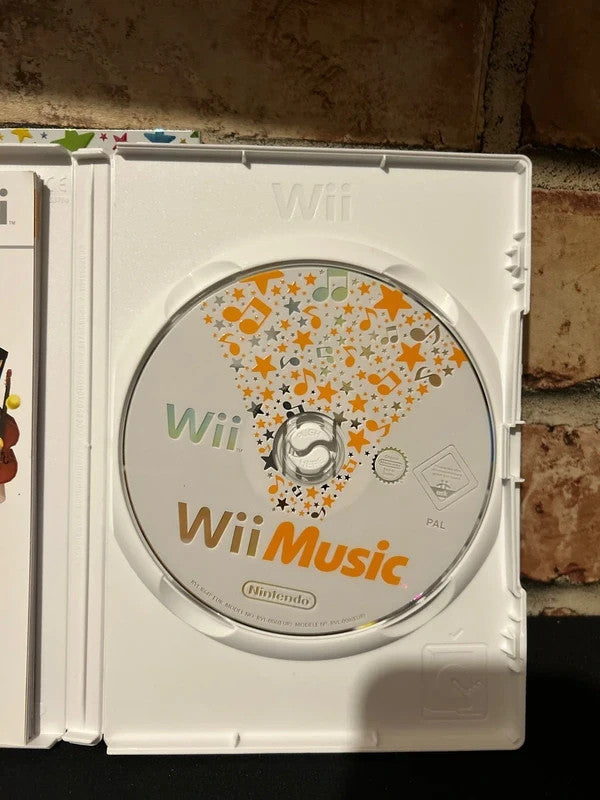 Wii Music (Nintendo Wii 2008) Video Game - Complete With Manual