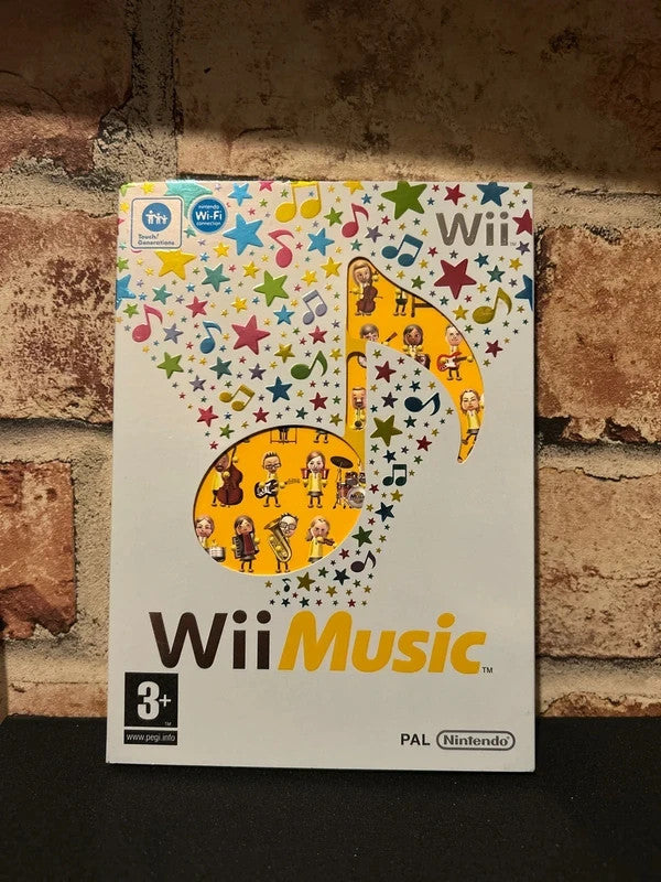 Wii Music (Nintendo Wii 2008) Video Game - Complete With Manual