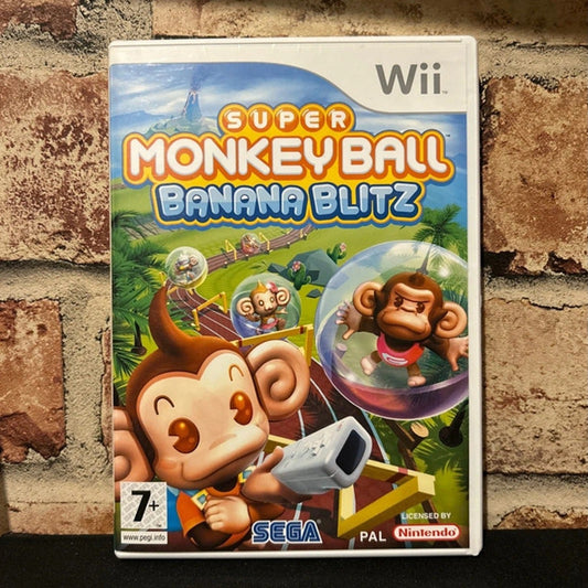 Super Monkey Ball: Banana Blitz (Nintendo Wii) Complete with Manual