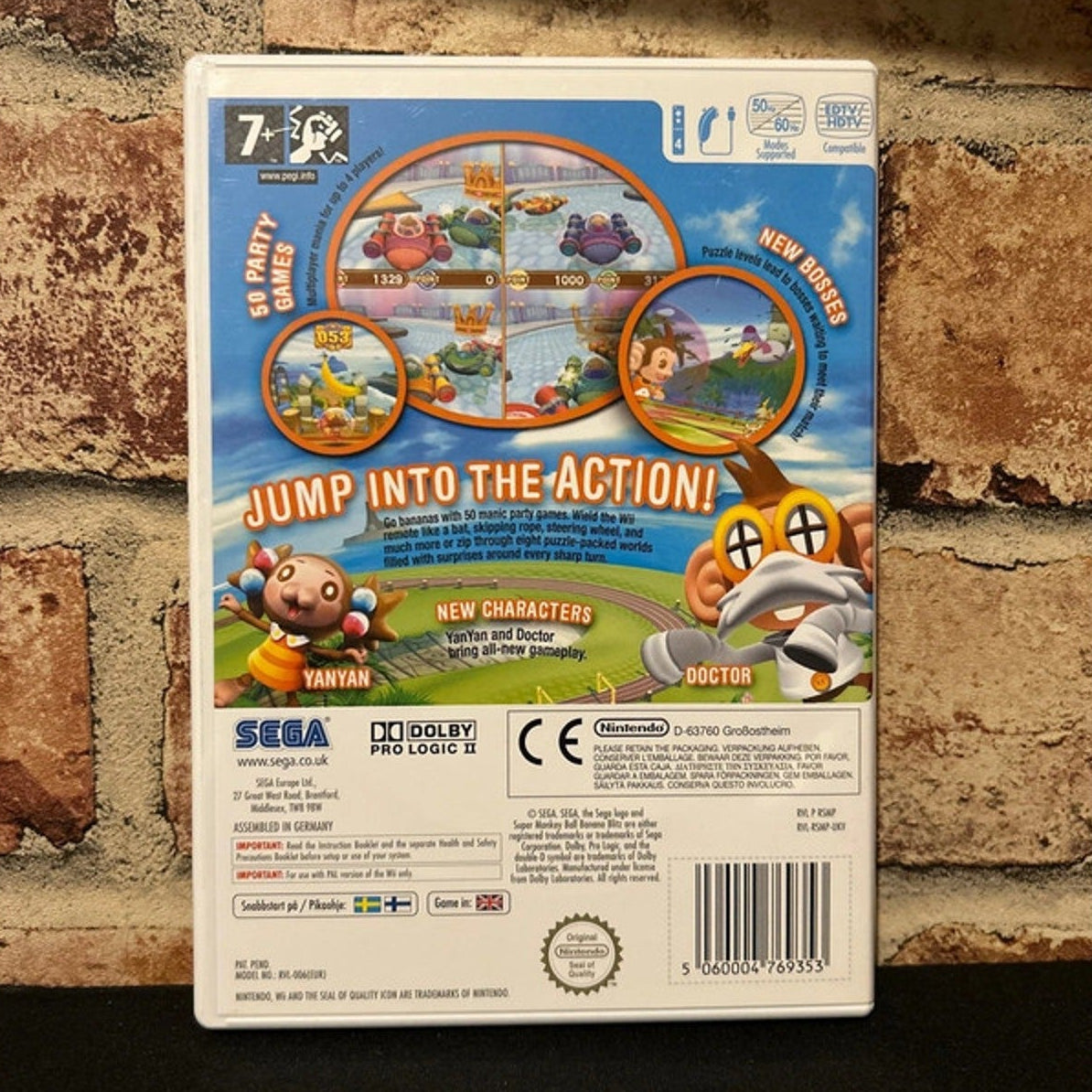 Super Monkey Ball: Banana Blitz (Nintendo Wii) Complete with Manual