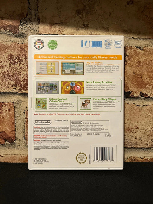 Wii Fit Plus (Nintendo Wii) Complete with Manual